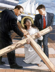 <span class="hs1">Station II - Jesus Takes Up The Cross</span>